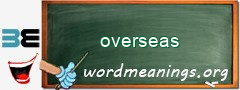 WordMeaning blackboard for overseas